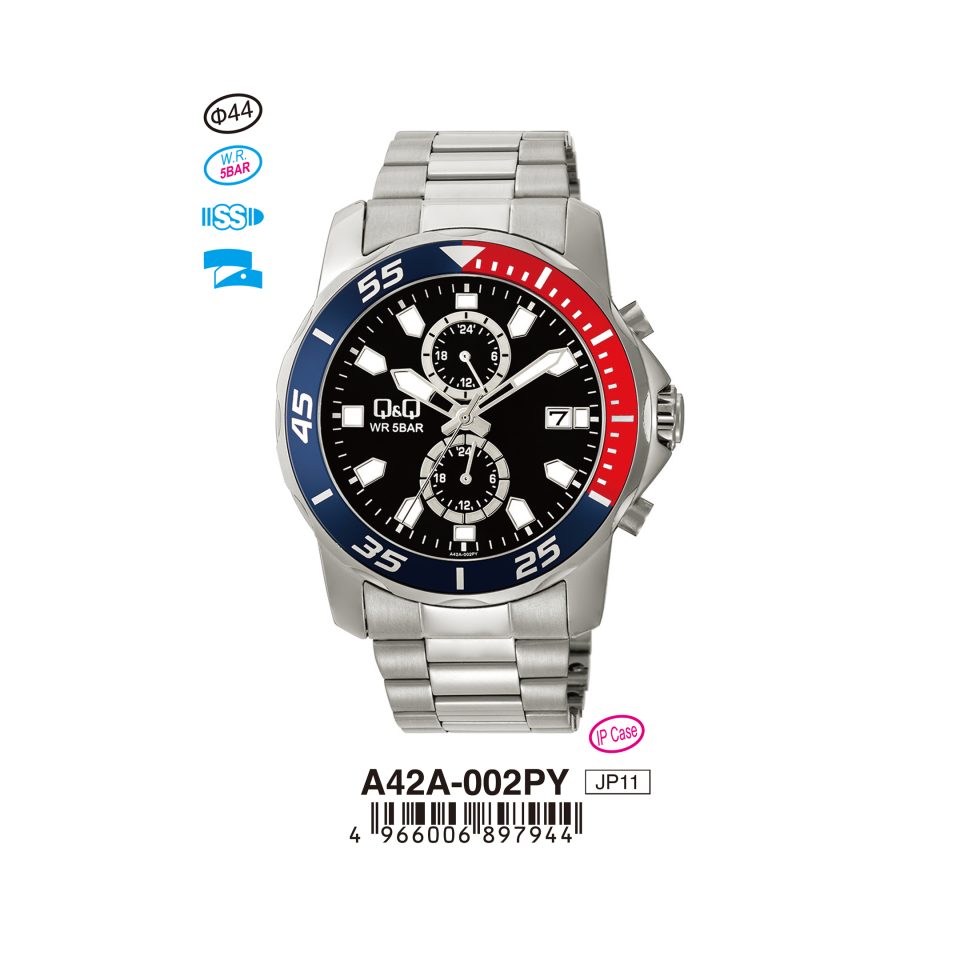 Q&Q A42A002PY Jam Tangan Pria