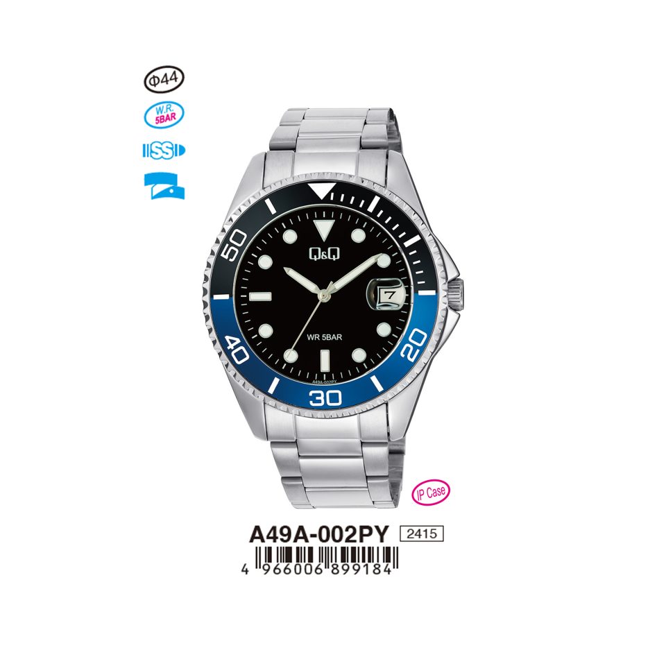 Q&Q A49A002PY Jam Tangan Pria