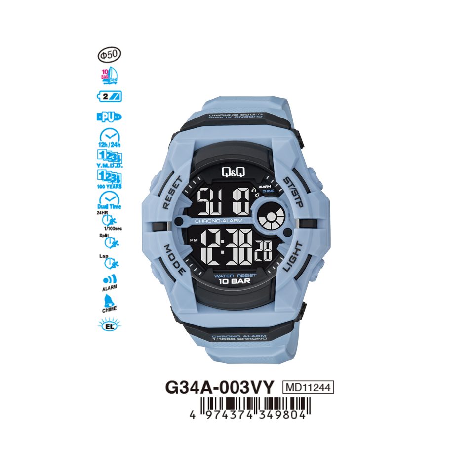 Q&Q G34A003VY Jam Tangan Pria Wanita
