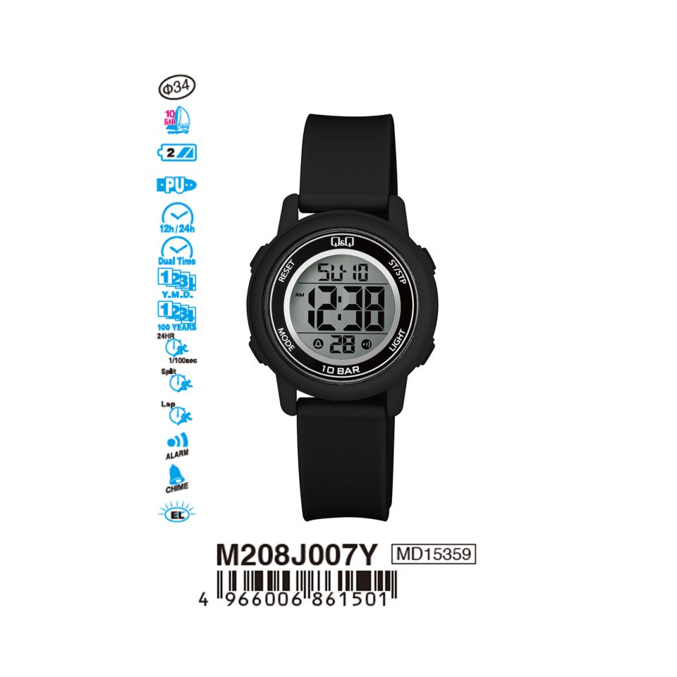 Q&Q M208J007Y Jam Tangan Pria Wanita