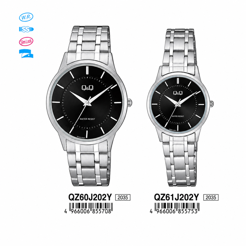 Q&Q QZ61J202Y - QZ61J202Y Jam Tangan Couple