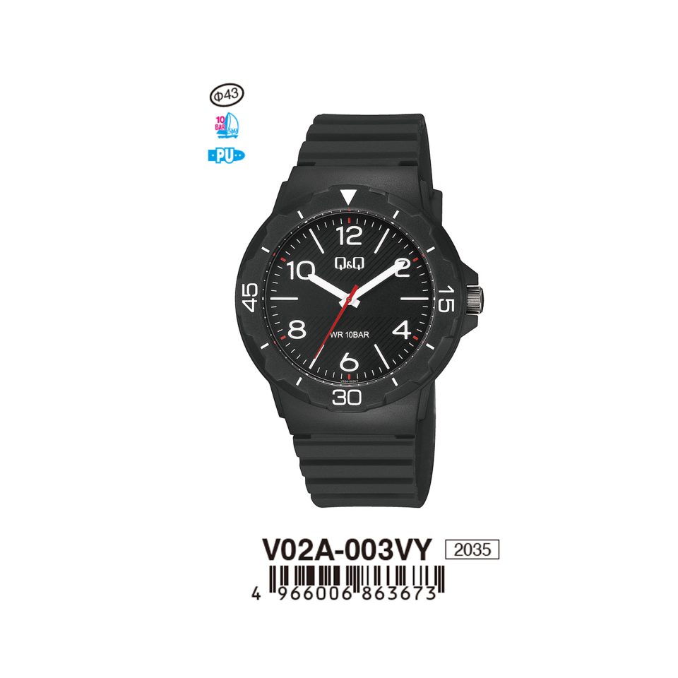 Q&Q V02A003VY Jam Tangan Pria dan Wanita