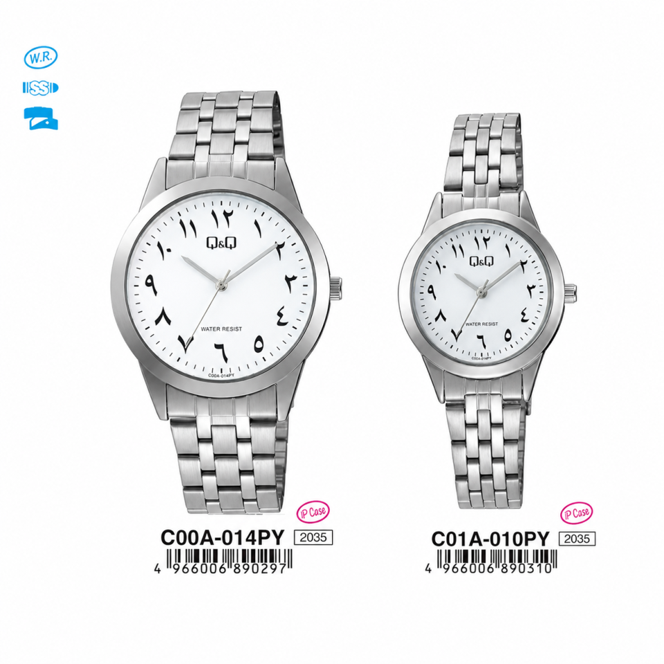 Q&Q C00A014PY - C01A010PY Jam Tangan Couple