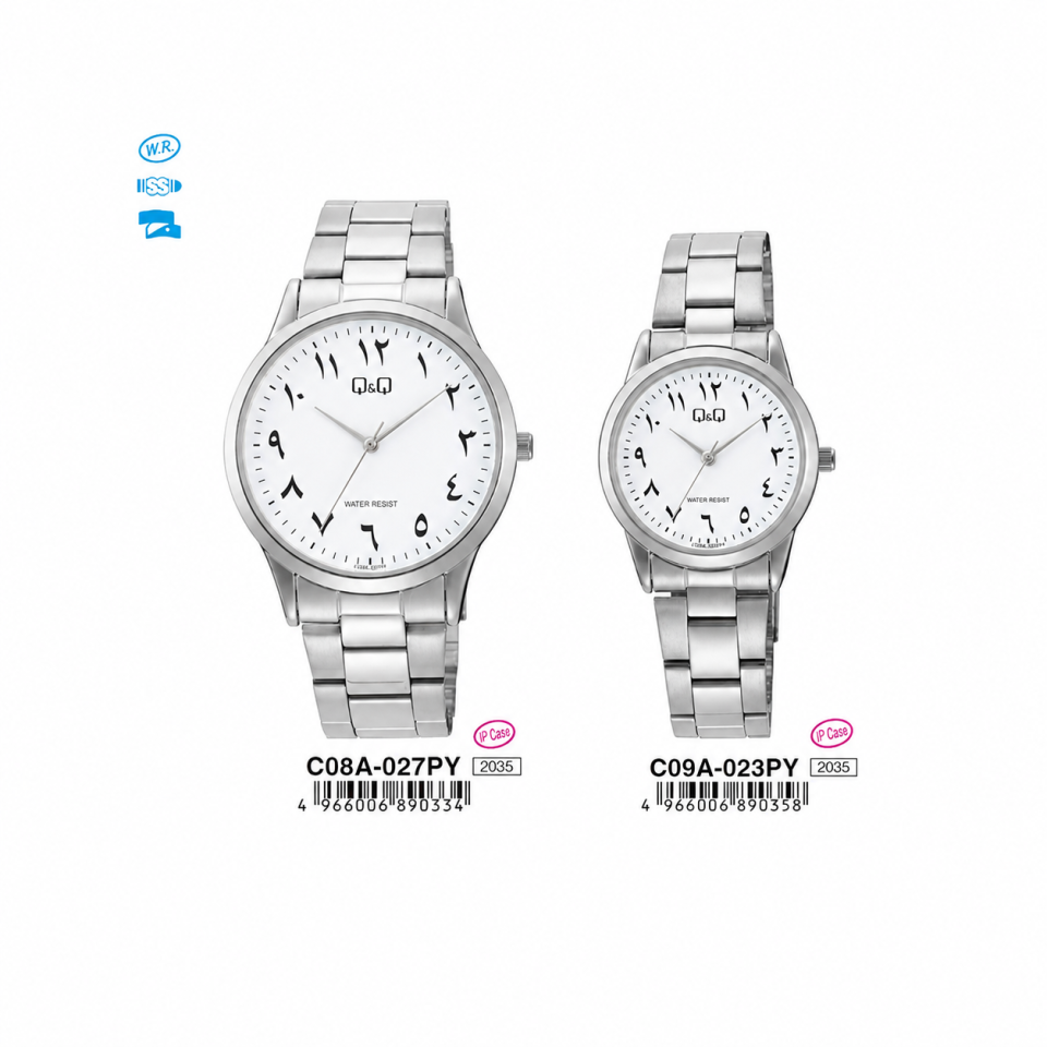 Q&Q C08A027PY - C09A023PY Jam Tangan Couple