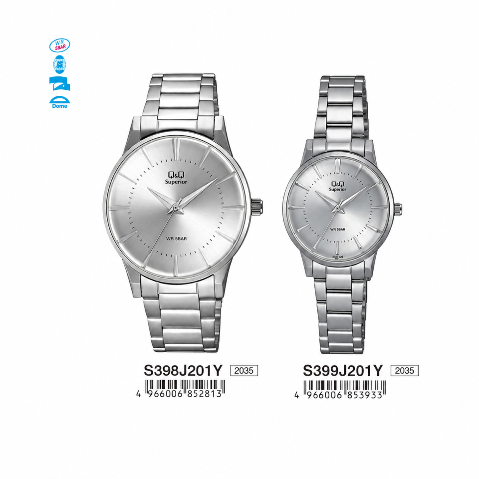 Q&Q S398J201Y - S399J201Y Jam Tangan Couple